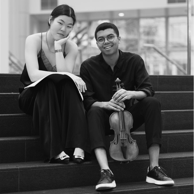 Tracy Tang (piano) and Grant Houston (violin)